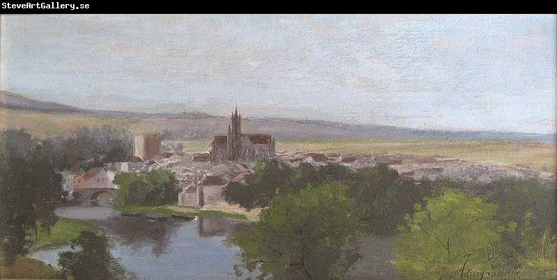 Adrien Lavieille Vue de Moret-sur-Loing